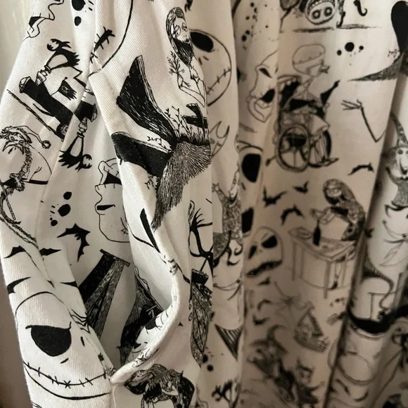 Disney Nightmare Before Christmas Black and White Graphic Dress - Picture 4 of 6